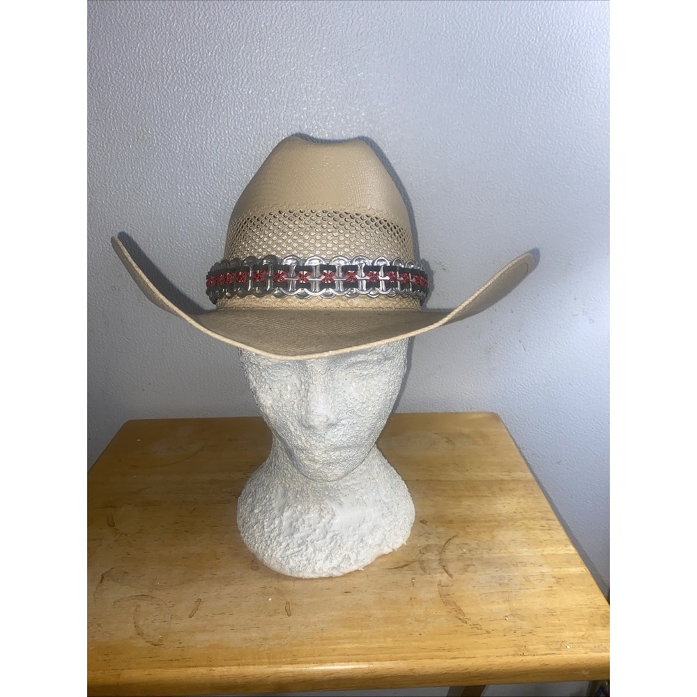 White Horse The King By Gregory Hats Straw Cowboy Hat Sz 7‎